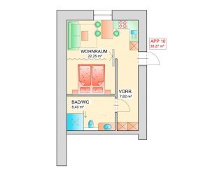 plattegrond appartement 10