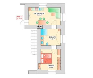 plattegrond appartement 11